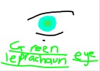 green leprachaun eye