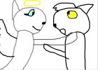 Angel cat and worriorcat