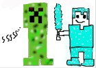Minecraft Creeper and Guy