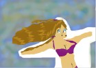 Tutorial drawing: Surfer girl