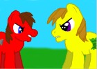 Mario vs. Wario ( as ponies)