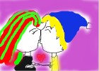 kissing scene