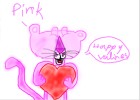 happy pink valintines day