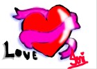 Banner heart love