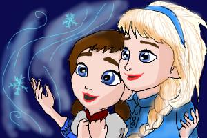 Anna and Elsa (young)