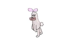 caveman bunny