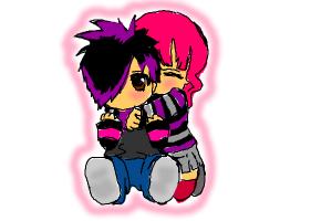 cute emo couple