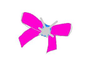 Draw a Cute Pink Bow with a Shiny Jewel :)
