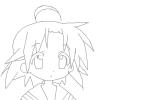 Drawing Akira Kogami from lucky star