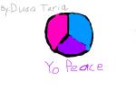 drawing of peace signs