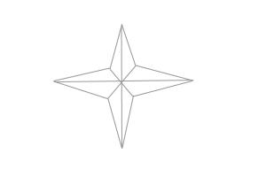 estrela de 4 pontas