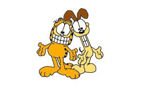 Garfield and Odie