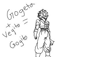 Gogito is born!!!!!(Gogeta and vegito fusion dance)