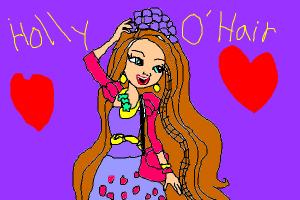 Holly O Hair Drawing By Staar Drawingnow - holly hair roblox