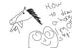 Horse drawing tortrial