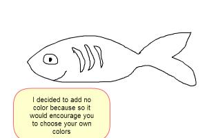 How to draw a basic cartoon fish