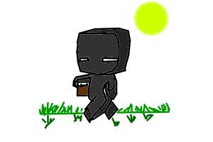 How to draw a Chibi Enderman