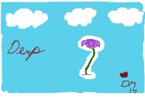How To Draw a Demented Flower Randomly In The Sky