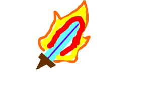 How to draw a Diamond Fire Sword