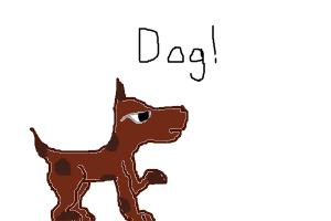 how to draw a dog!