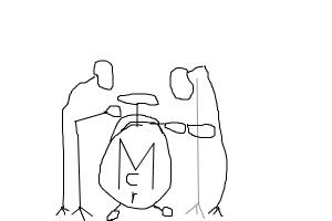 how to draw a drums set