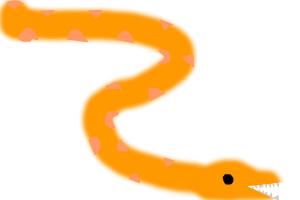 How To Draw A EASY Snake