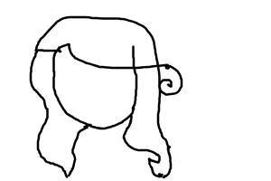 How to draw a firl style hair