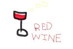 how to draw a glass or a red wine