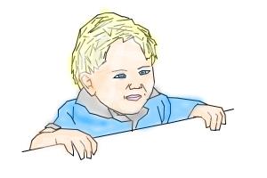 How to draw a kid