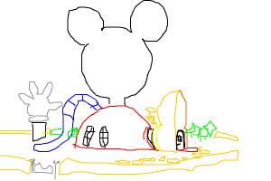 How to draw a Mickey Mouse clubhouse Drawing by cian09 DrawingNow
