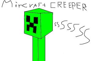 how to draw a minecraft creeper (Head)