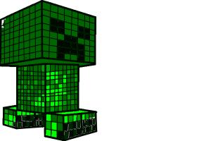 How to draw a minecraft creeper
