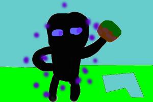 How to draw a minecraft Enderman