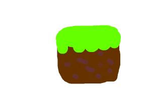 How to draw a minecraft grass block