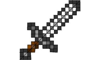 How to draw a minecraft sword
