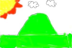 how to draw a mountain