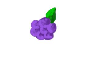 How to draw a simple grapes.