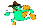how to draw Agent P Perry