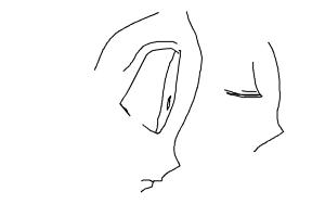 how to draw anime side view eyes