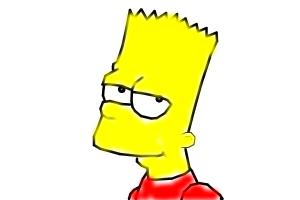 How to draw Bart