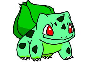 How to draw Bulbasaur