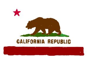 how to draw california flag