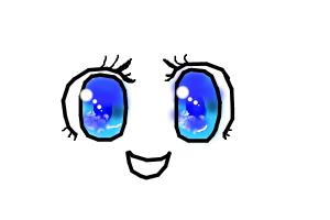 How to draw Chibi eyes (girl)