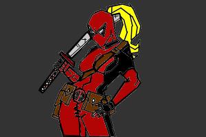 How to Draw Deadpool Female