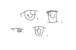 how to draw diffrent types of anime eyes