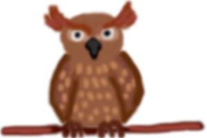 How to draw Great Horned Owl