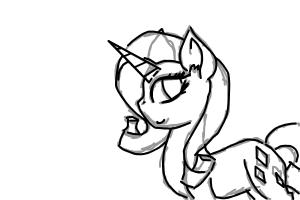 how to draw mlp rarity probs in me style