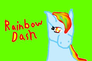 how to draw rainbow dash