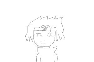 How to draw sasuke