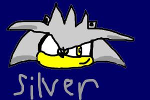 how to draw silver the hedgehog